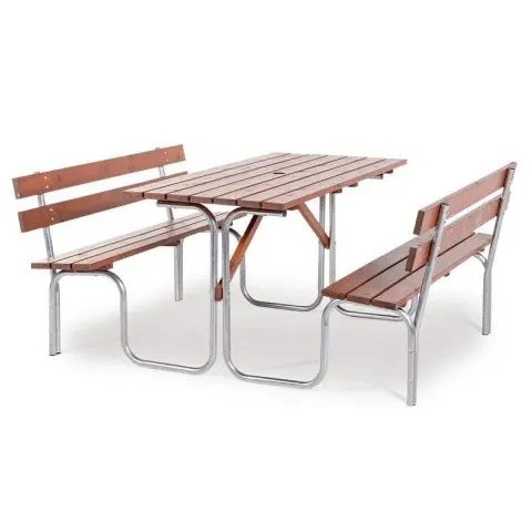 EW 0906-6150 Eden Wood Picknickbord 150 cm Brun Nedsatt pris